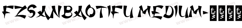 FZSanBaoTiFU Medium字体转换